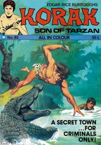 Edgar Rice Burroughs Korak Son of Tarzan  #93 ([1975?])