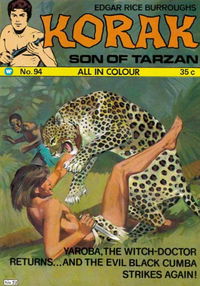 Edgar Rice Burroughs Korak Son of Tarzan (Top Sellers, 1973? series) #94 [1975?]