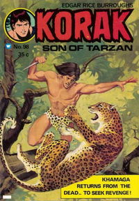 Edgar Rice Burroughs Korak Son of Tarzan (Top Sellers, 1973? series) #98 [1975?]