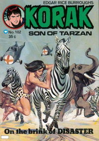 Edgar Rice Burroughs Korak Son of Tarzan (Top Sellers, 1973 series)  #102 ([1975?])