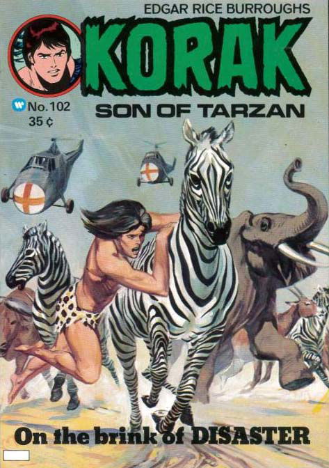 Edgar Rice Burroughs Korak Son of Tarzan (Top Sellers, 1973? series) #102 ([1975?])