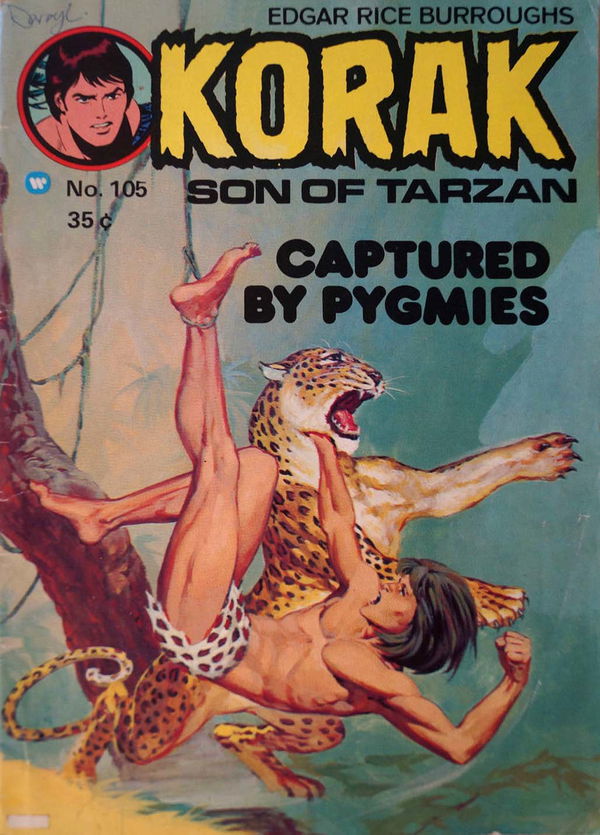 Edgar Rice Burroughs Korak Son of Tarzan (Top Sellers, 1973? series) #105 ([November 1975?])