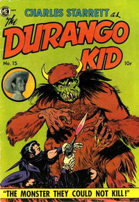 Charles Starrett as the Durango Kid (Magazine Enterprises, 1949 series) #15 February-March 1952