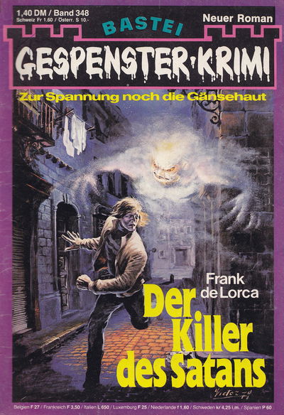 Gespenster-Krimi (Bastei Verlag, 1973 series) #348 — Der Killer des Satans (13 May 1980)