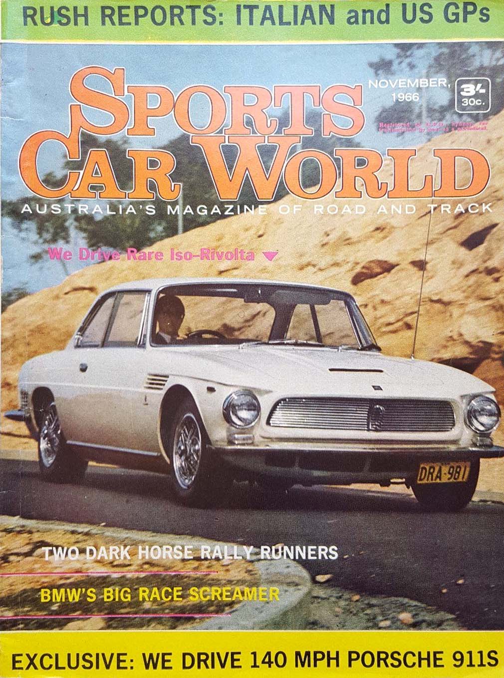 Sports Car World (Periodical Publications, 1957 series) v20#2 ([November 1966?])