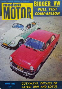 Modern Motor (Modern Magazines, 1954 series) v9#10 March 1963