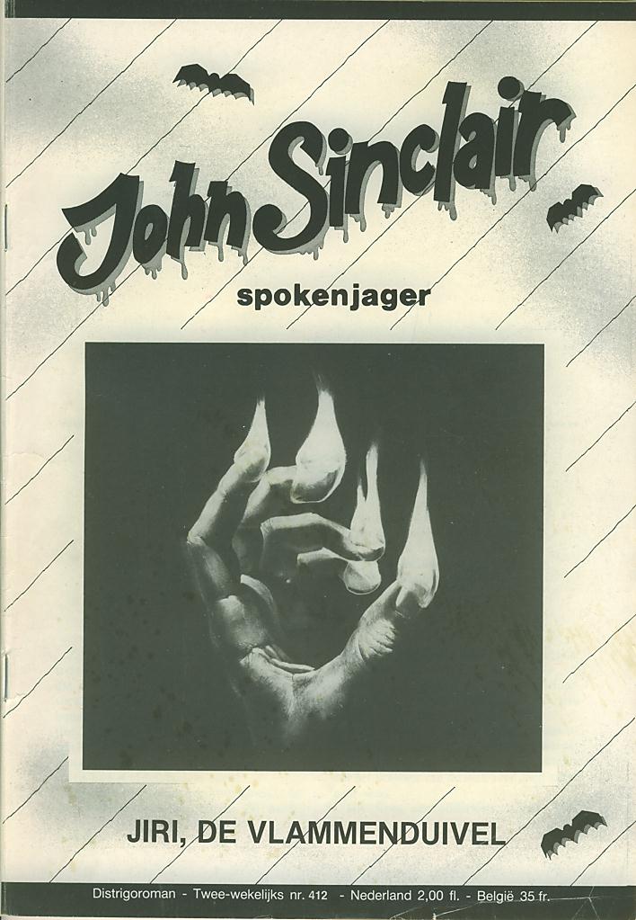 Spokenjager John Sinclair (Distrigo Uitgeverij, 1979 series) #412 — Jiri, de vlammenduivel (28 March 1990)