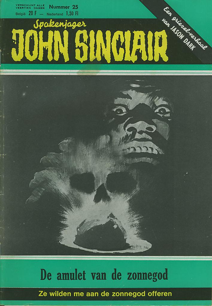 Spokenjager John Sinclair (Distrigo Uitgeverij, 1979 series) #25 — De amulet van de zonnegod (19 December 1979)