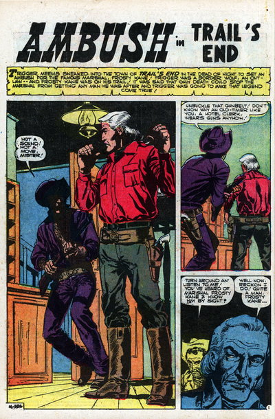 Ambush In Trail's End (<span class="fw-500">Six-Gun Western</span>  #4 (July 1957)), page 1