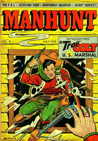 Manhunt (Magazine Enterprises, 1947 series)  #8 (May 1948)