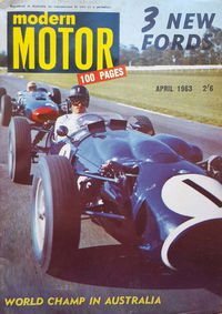 Modern Motor (Modern Magazines, 1954 series) v9#11 April 1963