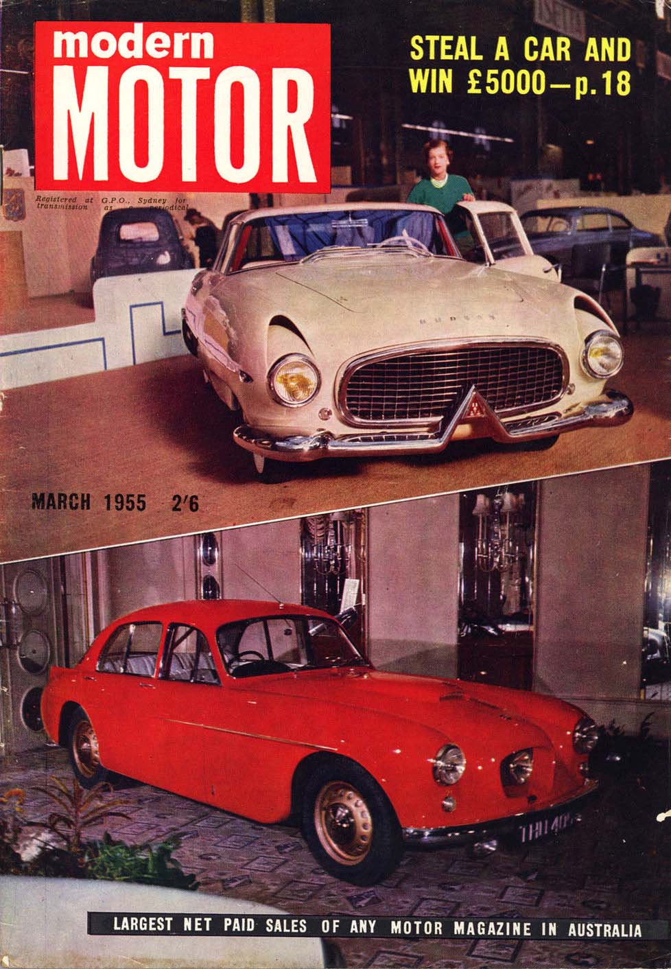 Modern Motor (Modern Magazines, 1954 series) v1#10 (March 1955)