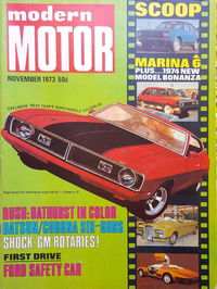 Modern Motor (Modern Magazines, 1954 series) v20#6 (November 1973)