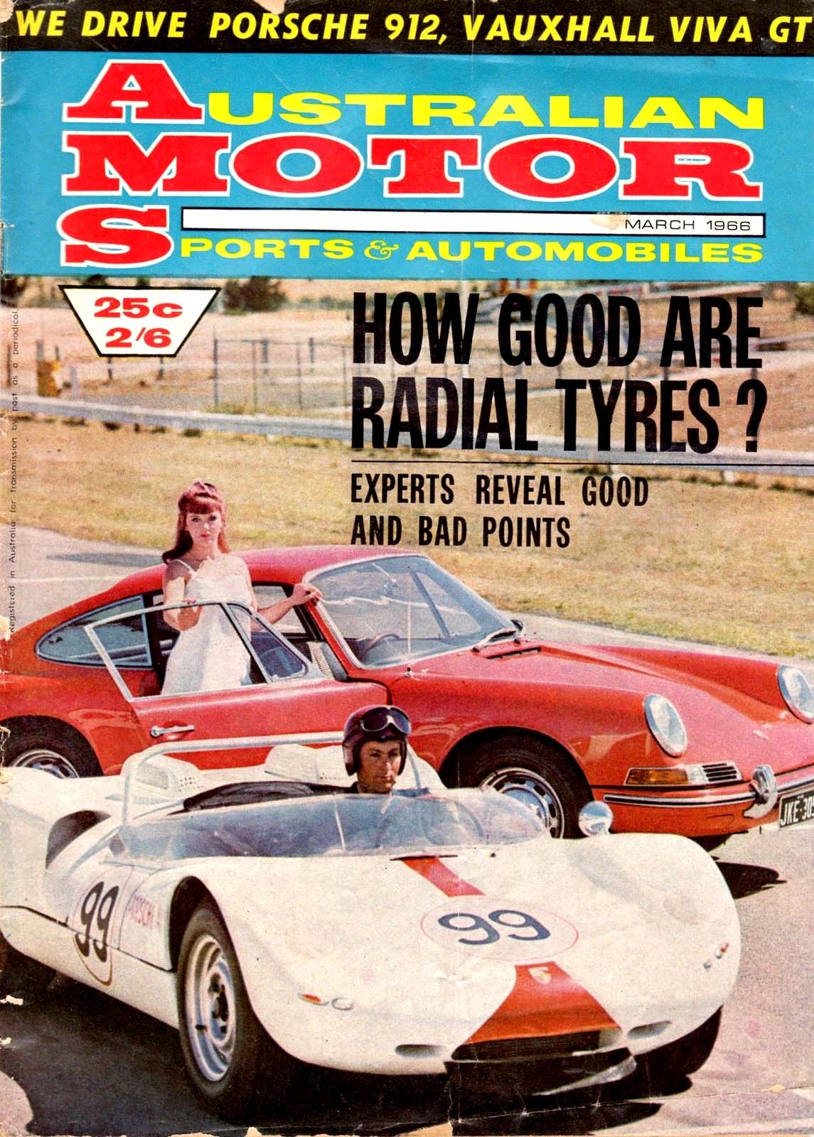 Australian Motor Sports and Automobiles (Southdown Press, 1963? series) v21#3 (March 1966)