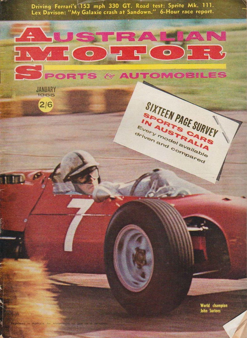 Australian Motor Sports and Automobiles (Southdown Press, 1963? series) v20#1 (January 1965)