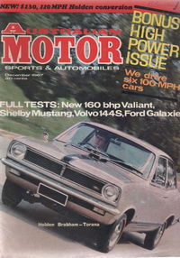 Australian Motor Sports and Automobiles (Southdown Press, 1963? series) v22#12 (December 1967)