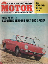 Australian Motor Sports and Automobiles  v25#8 (August 1970)