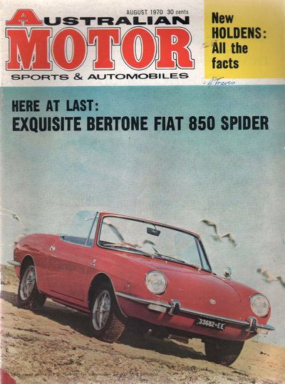 Australian Motor Sports and Automobiles  v25#8 (August 1970)
