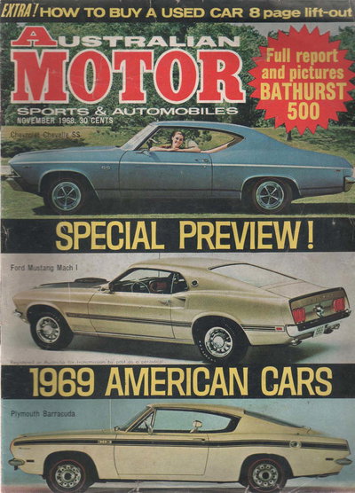 Australian Motor Sports and Automobiles  v23#11 (November 1968)