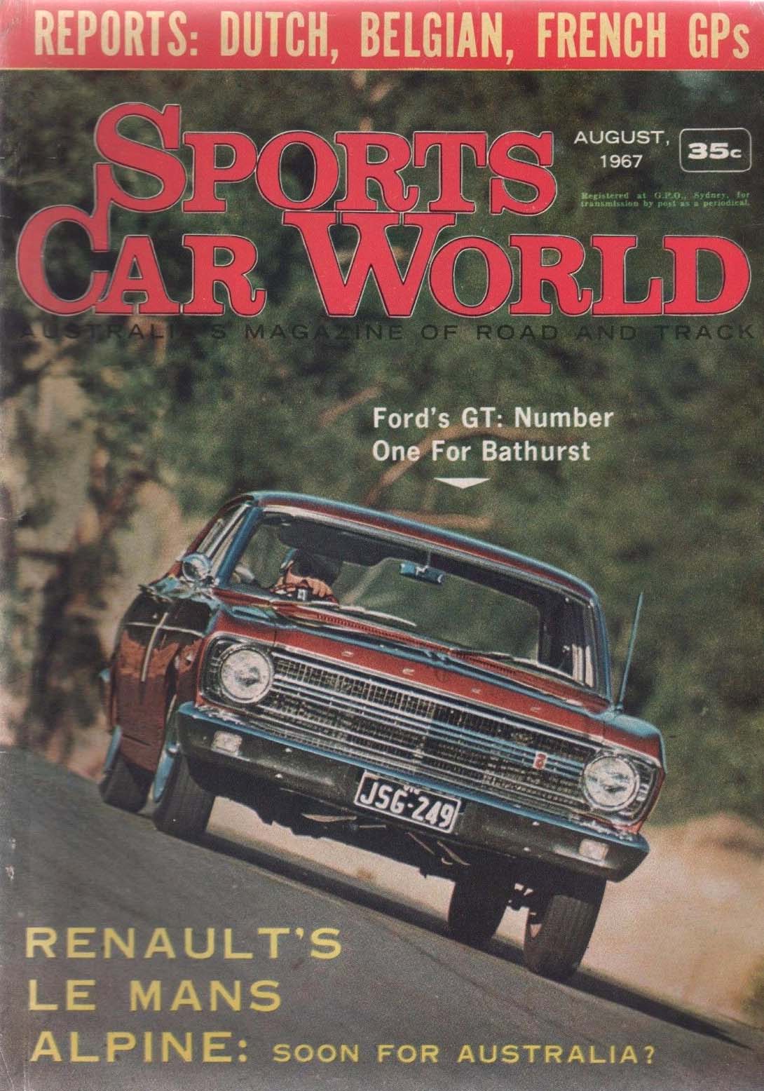 Sports Car World (Periodical Publications, 1957 series) v21#5? (August 1967)