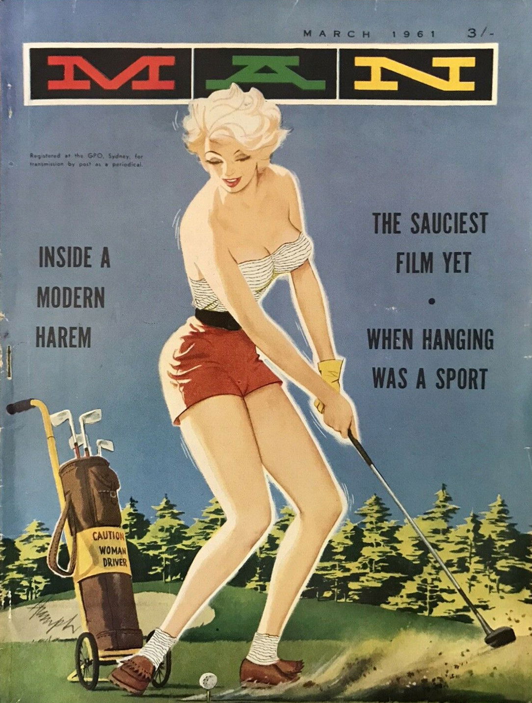 Man [Man Magazine] (Man, 1946 series) v49#4 (March 1961)