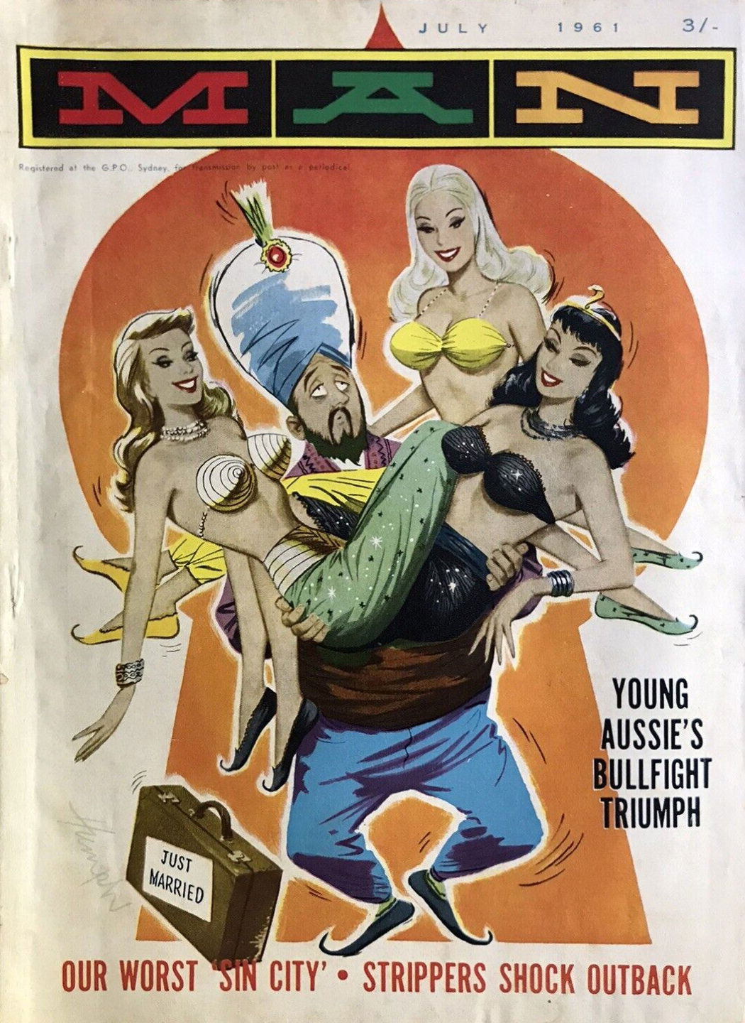 Man [Man Magazine] (Man, 1946 series) v50#2 (July 1961)