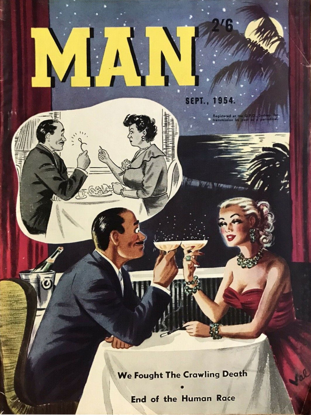Man [Man Magazine] (Man, 1946 series) v36#4 (September 1954)