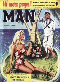 Man [Man Magazine] (Man, 1946 series)  v37#2 (January 1955)