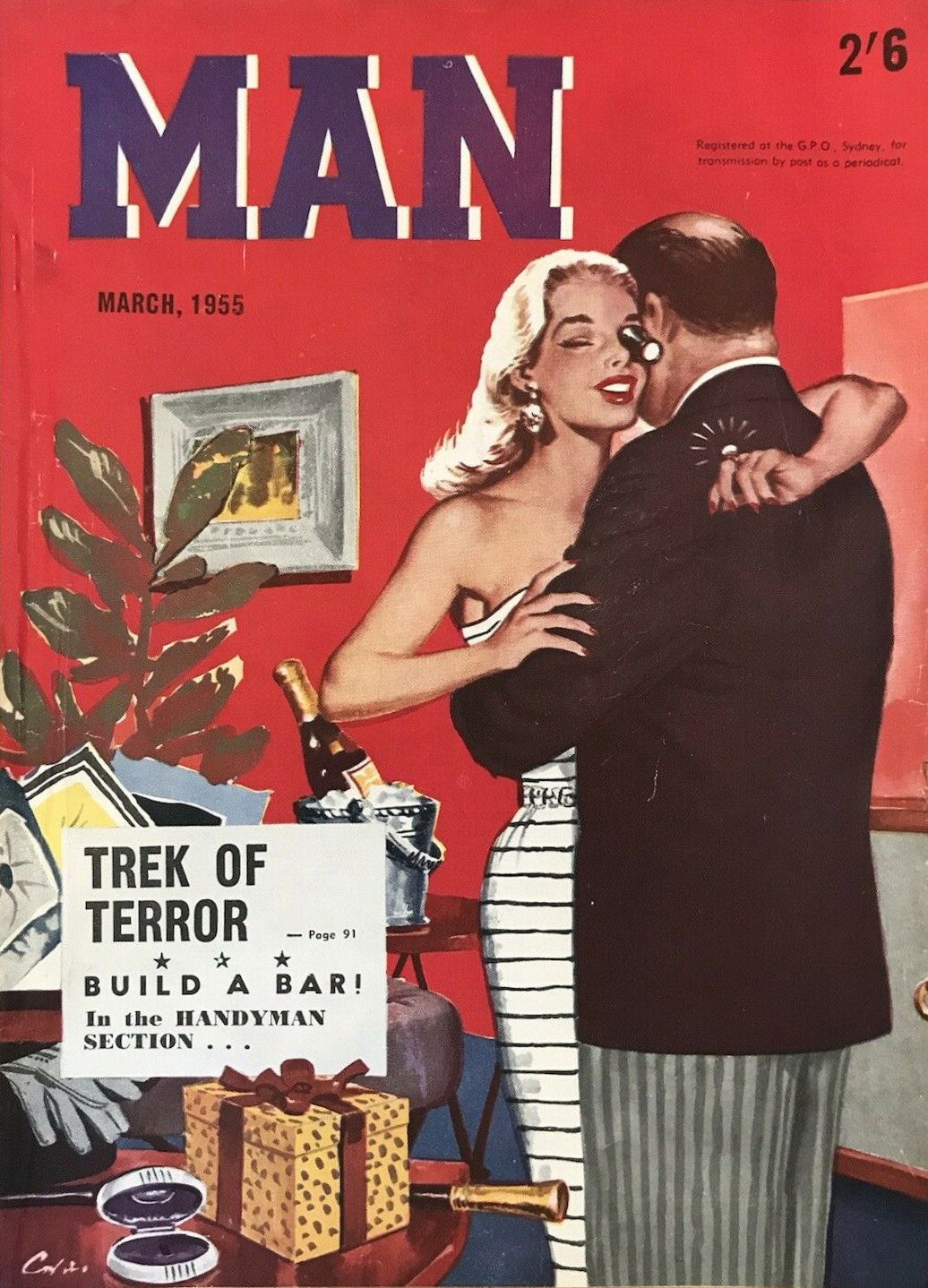 Man [Man Magazine] (Man, 1946 series) v37#4 (March 1955)