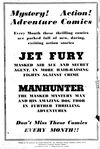 Jet Fury (Pyramid, 1951 series) #24 — Jet Fury; Manhunter [Mystery! Action! Adventure Comics] (page 1)