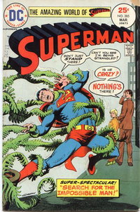 Superman (DC, 1939 series)  #285 (March 1975) — Search for the Impossible Man!