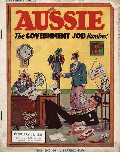 Aussie (Aussie, 1929? series) #120 — The Government Job Number (15 February 1929)