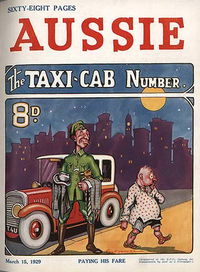 Aussie (Aussie, 1929? series) #121 — The Taxi-Cab Number (15 March 1929)