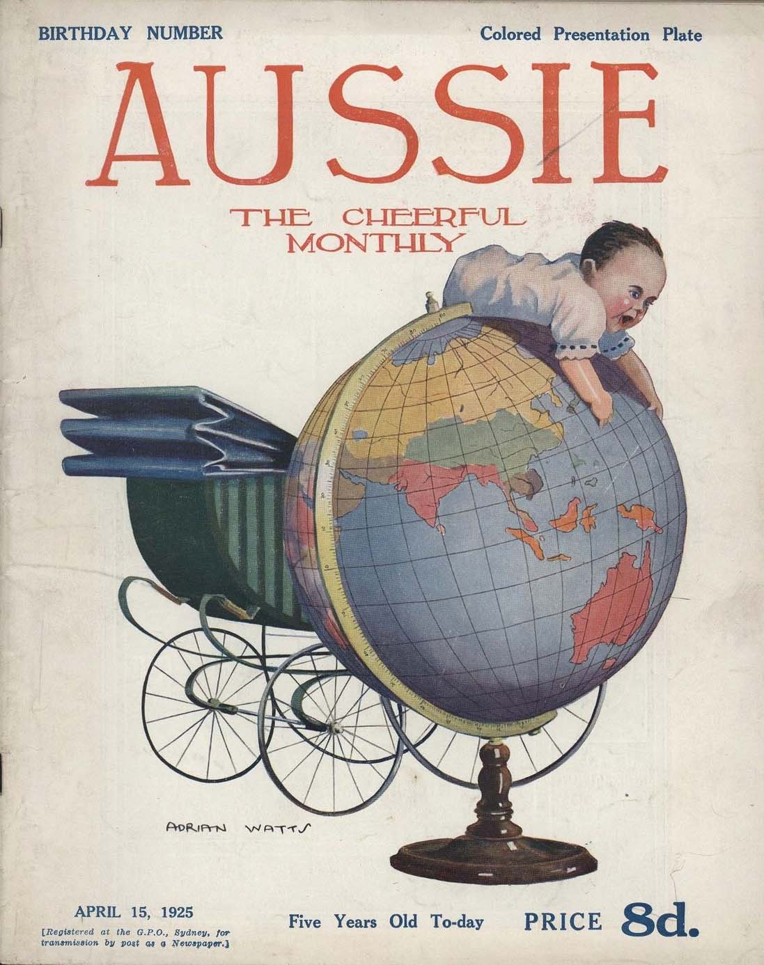 Aussie the Cheerful Monthly (Aussie, 1920 series) #74 — Birthday Number (15 April 1925)