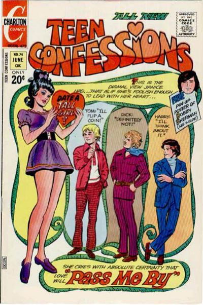 Teen Confessions (Charlton, 1959 series) #74 (June 1972)
