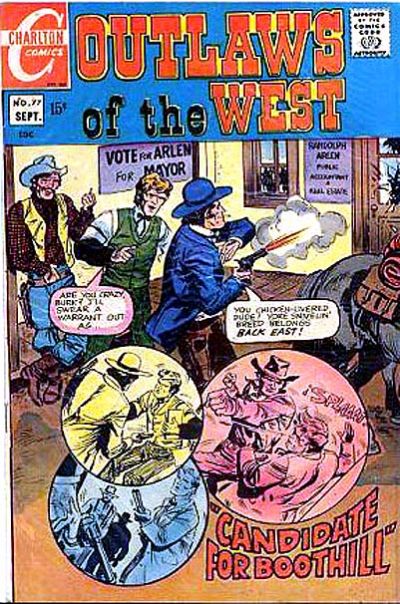 Outlaws of the West (Charlton, 1957 series) #77 (September 1969)