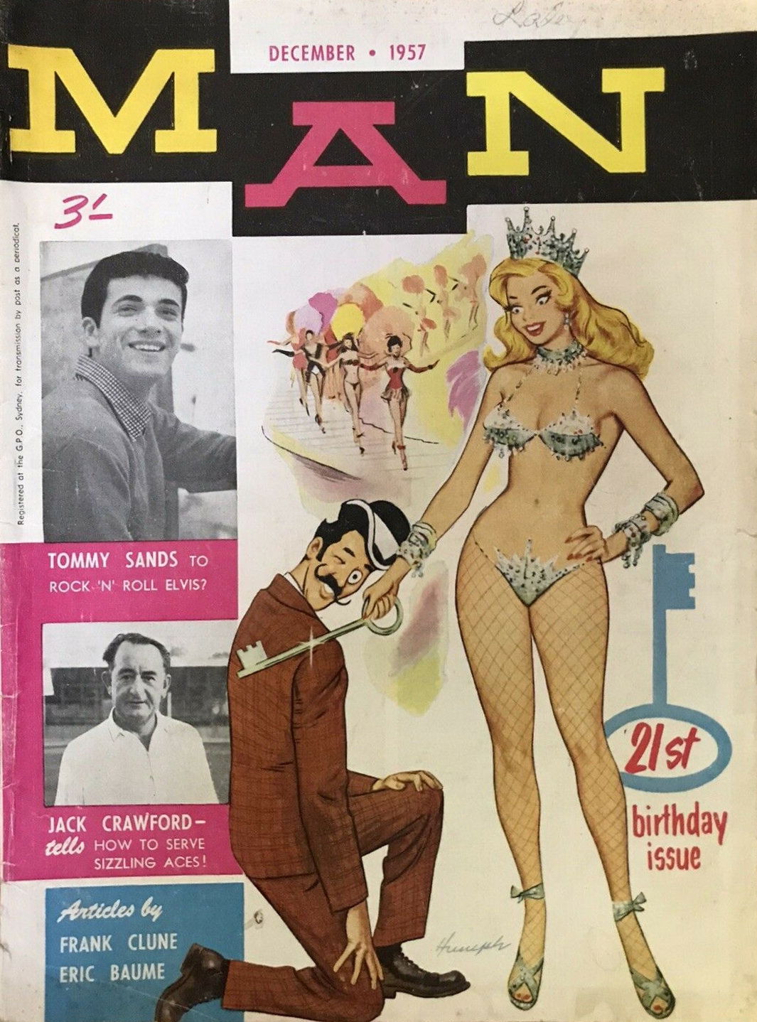 Man [Man Magazine] (Man, 1946 series) v43#1 (December 1957)