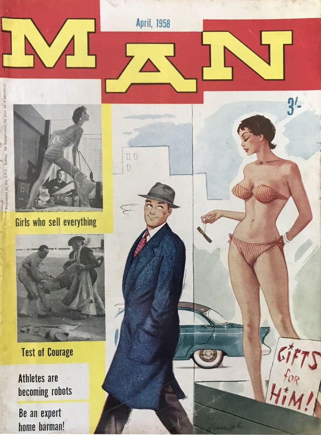 Man [Man Magazine] (Man, 1946 series) v43#5 (April 1958)