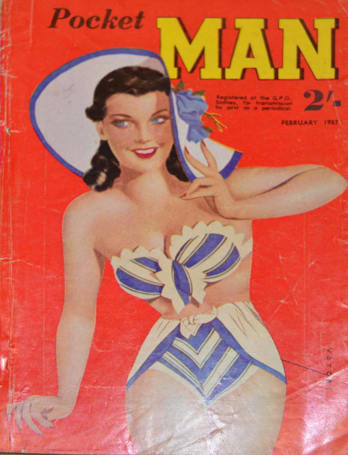 Pocket Man (KG Murray, 1954 series) v6#5 (February 1957)