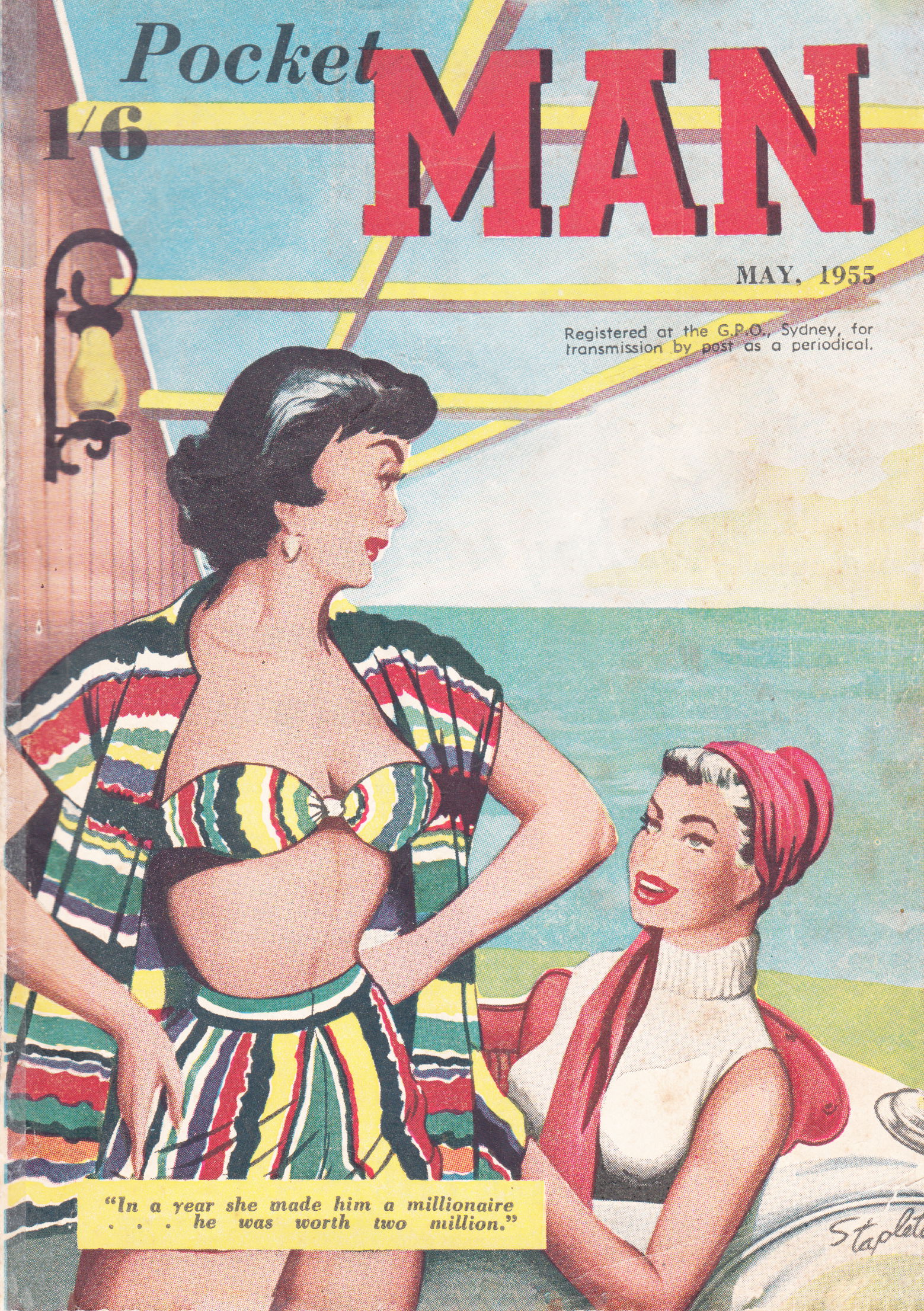 Pocket Man (KG Murray, 1954 series) v3#2 (May 1955)