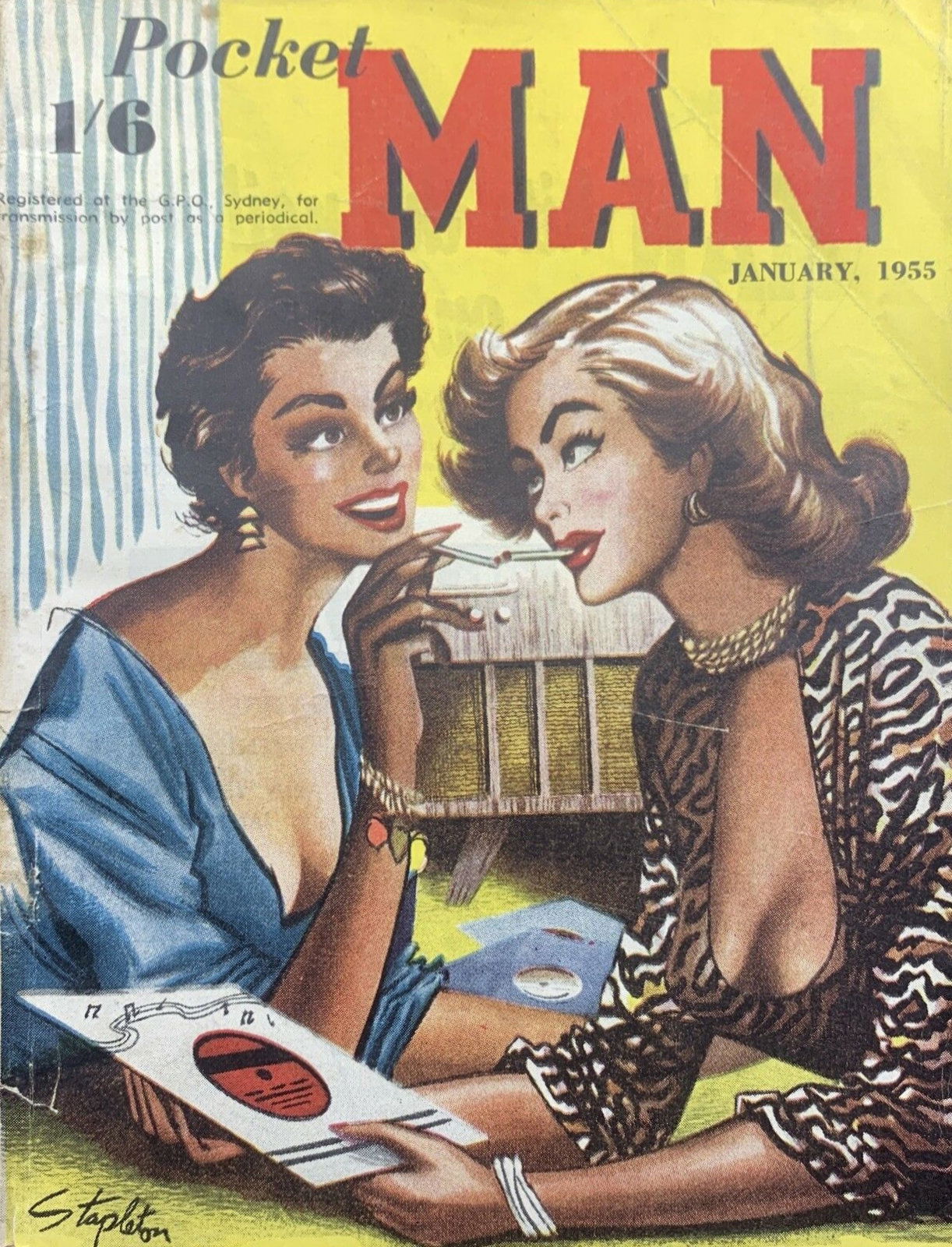 Pocket Man (KG Murray, 1954 series) v2#4 (January 1955)