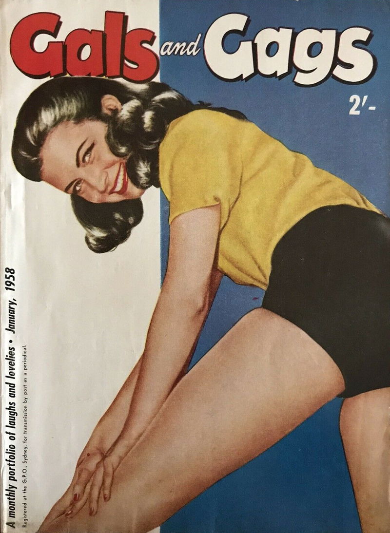 Gals and Gags (Adam, 1953 series) v9#4 (January 1958)