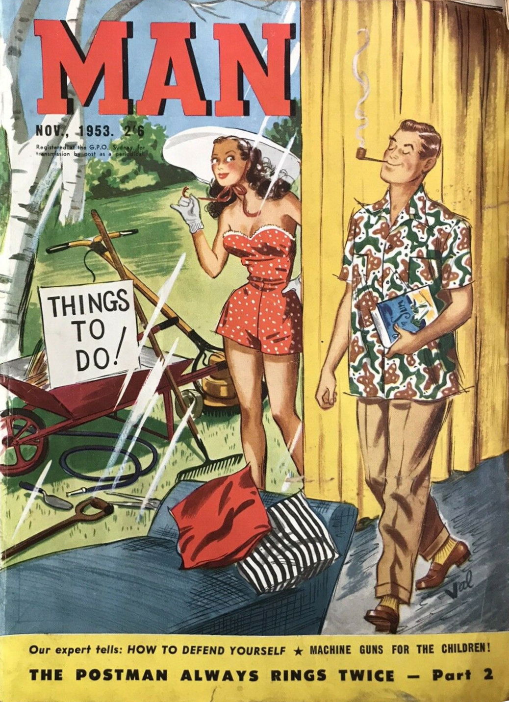 Man [Man Magazine] (Man, 1946 series) v34#6 (November 1953)