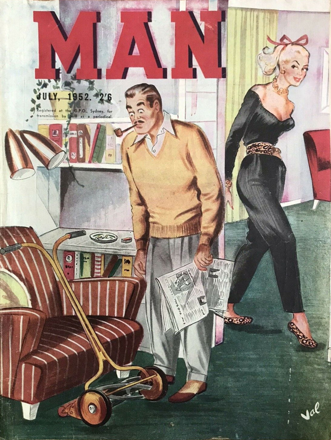 Man [Man Magazine] (Man, 1946 series) v32#2 (July 1952)