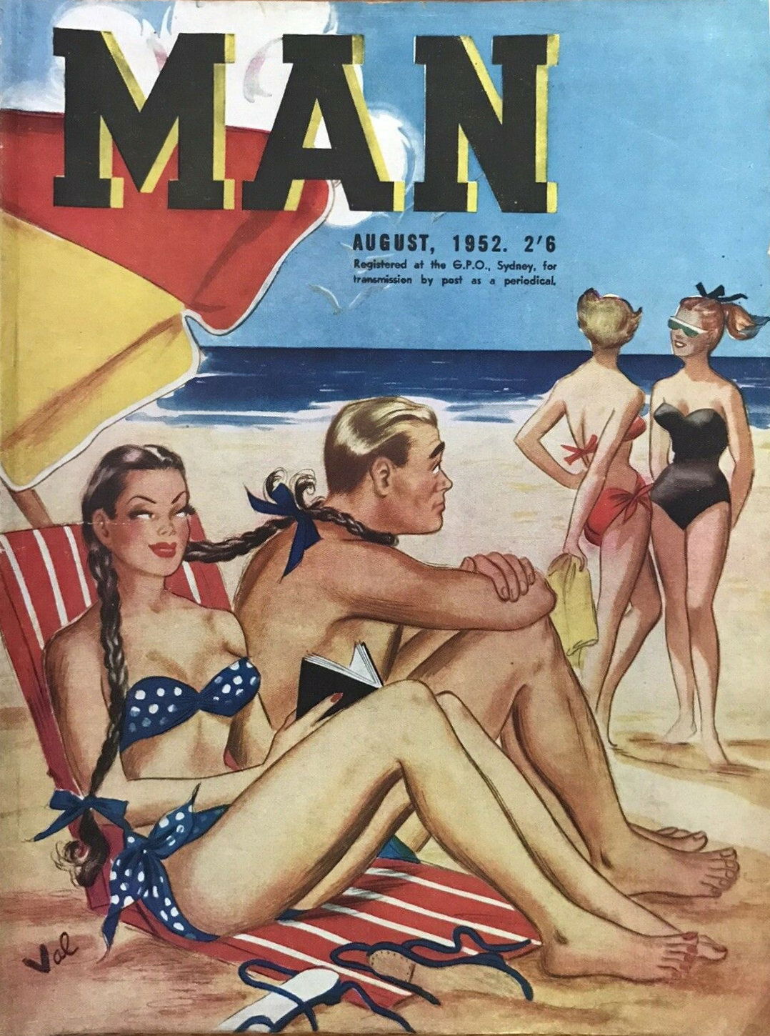 Man [Man Magazine] (Man, 1946 series) v32#3 (August 1952)