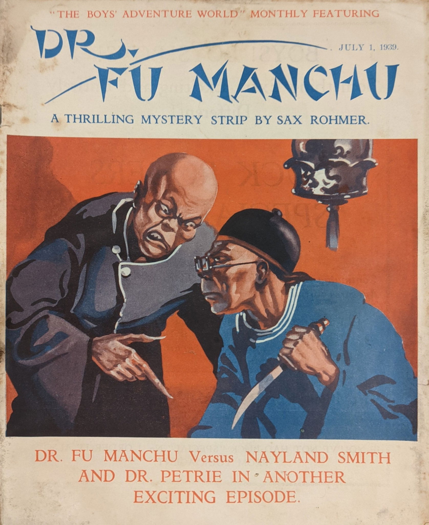 Boys' Adventure World (Fitchett, 1938 series) #8 — Dr. Fu Manchu (1 July 1939)