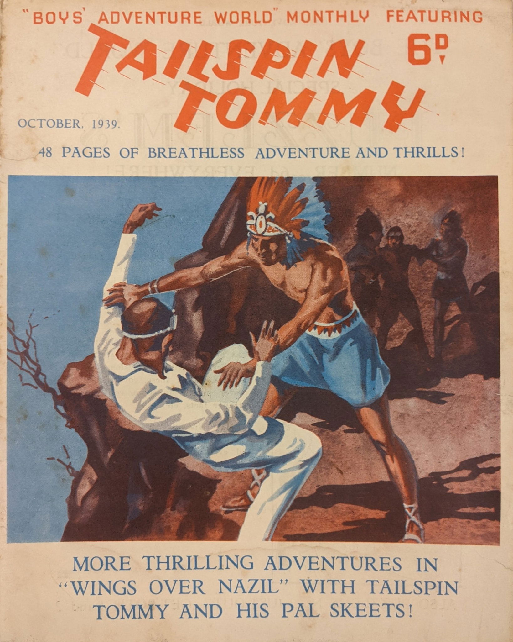 Boys' Adventure World (Fitchett, 1938 series) #11 — Tailspin Tommy (2 October 1939)