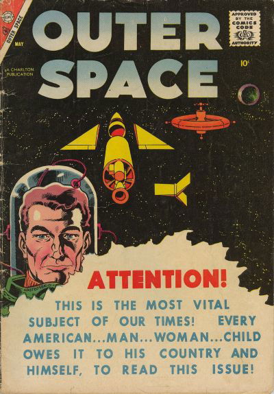 Outer Space (Charlton, 1968 series) #17 (May 1958)