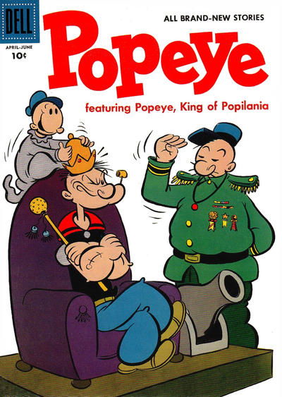 Popeye (Dell, 1948 series) #36 April-June 1956