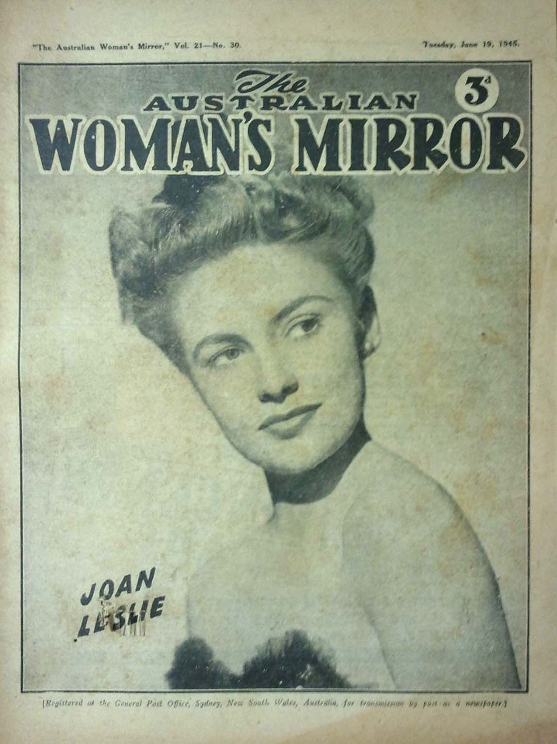 The Australian Woman's Mirror (Bulletin, 1924 series) v21#30 (19 June 1945)